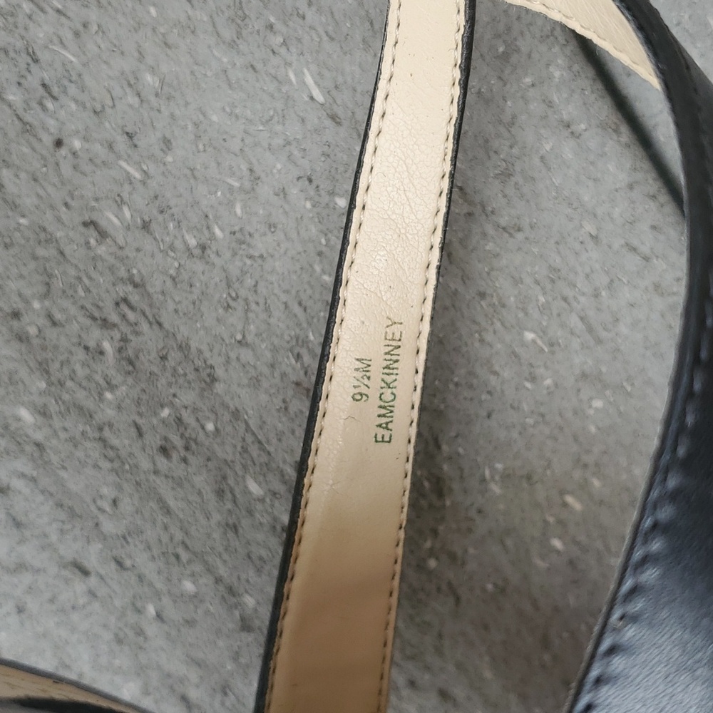 Enzo Angiolini McKinney Open Toe Strappy Wedge Sandals - Picture 12 of 13